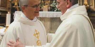 Robert Francis Prevost Martínez, cardenal de los EUA, junto al Papa Francisco.